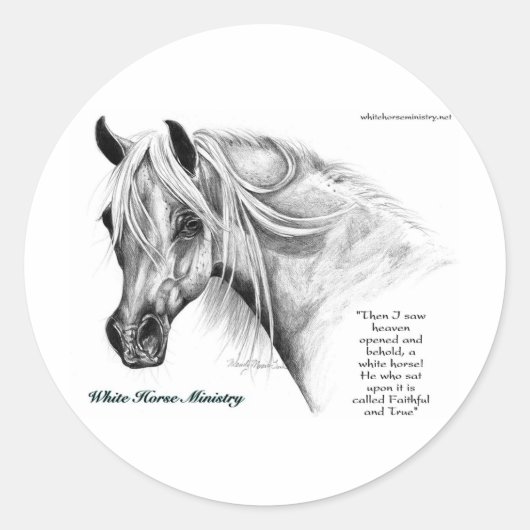 White Horse Ministry Stickers (Voorkant)