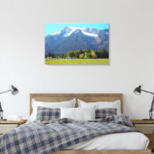 White Horse Mountain en Ranch Canvas Afdruk (Insitu (Slaapkamer))