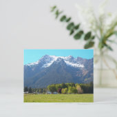 White Horse Mountain in Spring Print Briefkaart (Staand voorkant)