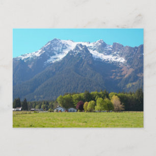 White Horse Mountain in Spring Print Briefkaart