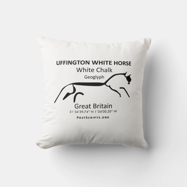 White Horse of Uffington Kussen (Voorkant)