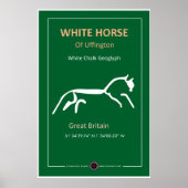 White Horse of Uffington Poster (Voorkant)