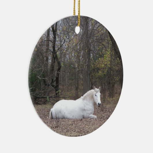 White Horse Ornament (Rechts)