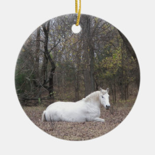 White Horse Ornament