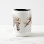 White Horse Pegasus Stallion Fine Art Mok (Midden)