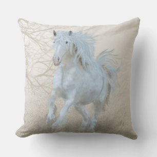 White Horse - Pillow Kussen