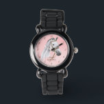 White Horse portret pony meisjes kijken naar kinde Horloge<br><div class="desc">White Horse portret cowgirl equestrian gepersonaliseerde naam kinder watch,  paard lovers gift,  cadeau voor meisjes</div>
