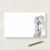 White Horse Post merkt op Post-it® Notes (Op bureau)
