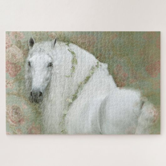 White Horse - Puzzle Legpuzzel (Horizontaal)