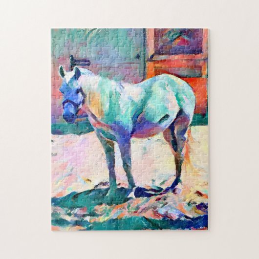 White Horse Puzzle Legpuzzel (Verticaal)