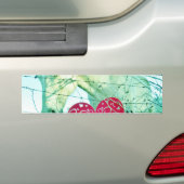 White Horse Red Heart Valentijn Bumpersticker (Op auto)
