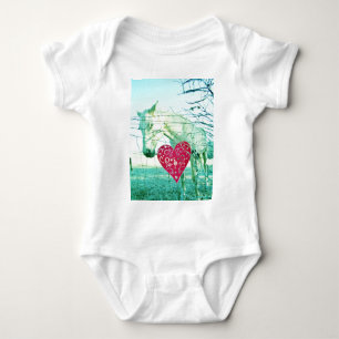 White Horse Red Heart Valentijn Romper
