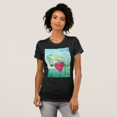 White Horse Red Heart Valentijn T-shirt (Voorkant volledig)