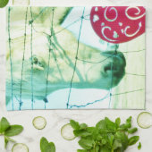 White Horse Red Heart Valentijn Theedoek (Gevouwen)