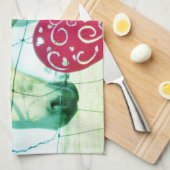 White Horse Red Heart Valentijn Theedoek (Quarter Fold)