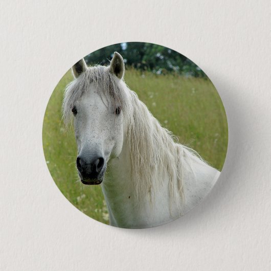 White Horse Ronde Button 5,7 Cm (Voorkant)