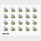 White Horse Ronde Sticker (Vel)