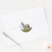 White Horse Ronde Sticker (Envelop)