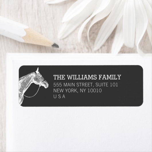 White Horse Ruitersport Adres Label (Insitu)