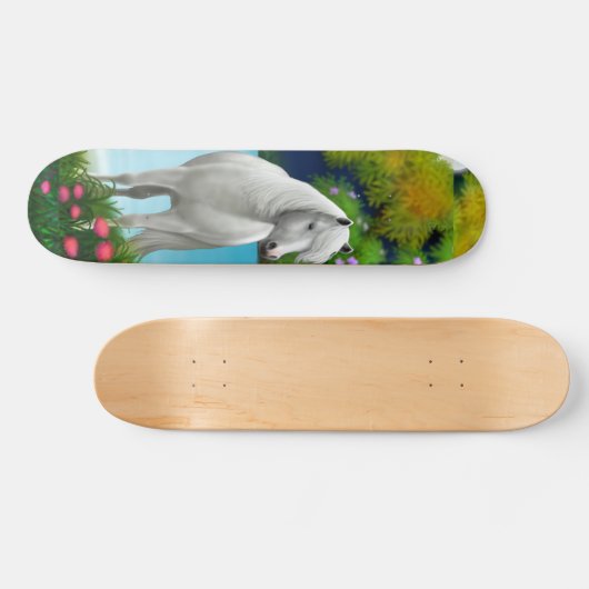 White Horse Skateboard (Horizontaal)