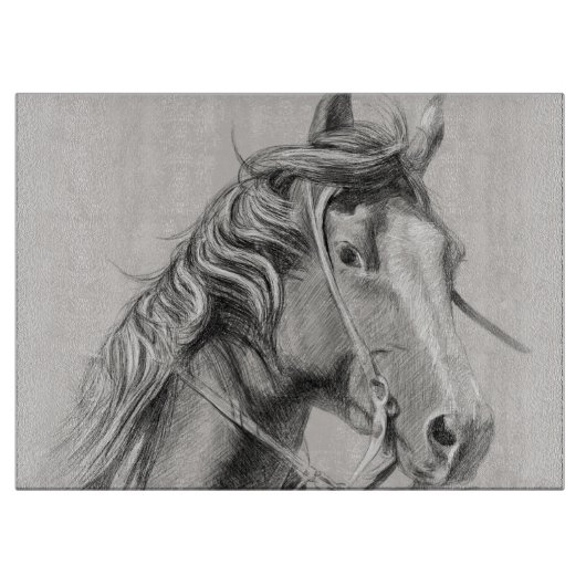 White Horse Snijplank (Voorkant)