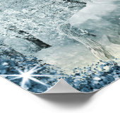 White Horse Snowy Forest Poster (Hoek)