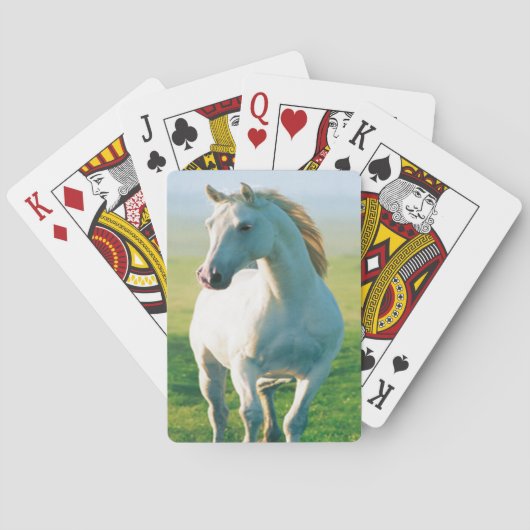 White Horse-spelkaarten Pokerkaarten (Achterkant)