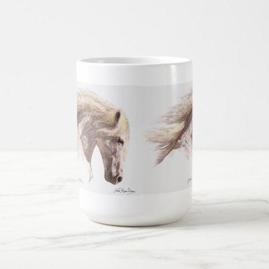 White Horse Stallion Fine Art Mok (Center)