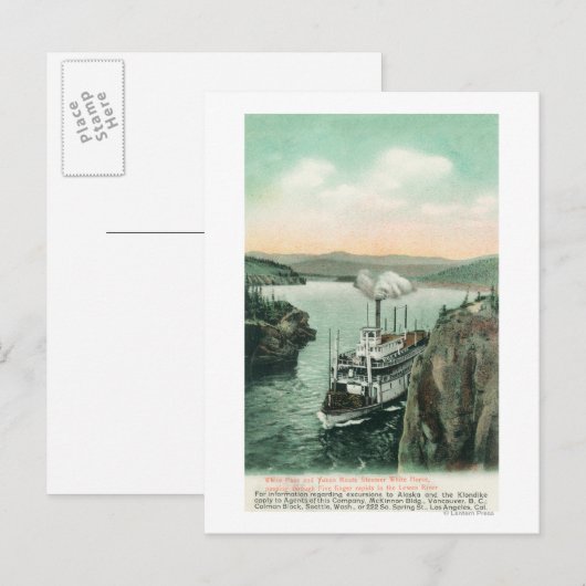 White Horse Steamer Briefkaart (Voorkant / Achterkant)