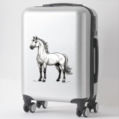 White Horse Sticker (Koffer)