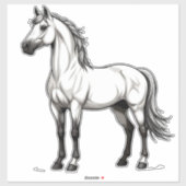White Horse Sticker (Vel)