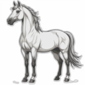White Horse Sticker (Voorkant)