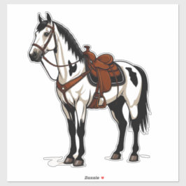 White Horse Sticker