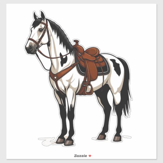 White Horse Sticker (Vel)