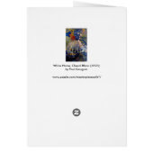 White Horse van Paul Gauguin,  Kunst (Achterkant)