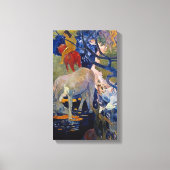 White Horse van Paul Gauguin, Kunst Canvas Afdruk (Voorkant)