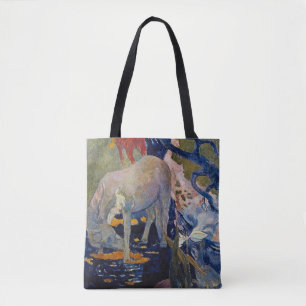 White Horse van Paul Gauguin,  Kunst Tote Bag