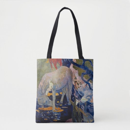 White Horse van Paul Gauguin,  Kunst Tote Bag (Voorkant)