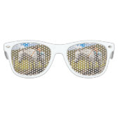 White Horse vastgebonden in Cotopaxi National Park Kinder Zonnebril (Voorkant)