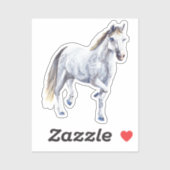 White Horse Vinyl Sticker (Vel)