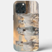 White Horses Hoesje-Mate iPhone Case (Achterkant)