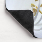 White Hosta Flower Mousepad Muismat (Hoek)
