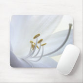 White Hosta Flower Mousepad Muismat (Met muis)