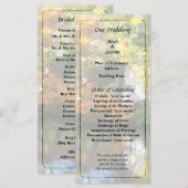 White House bij Lake in Autumn Wedding Programme Programmakaart (Voorkant / Achterkant)