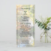 White House bij Lake in Autumn Wedding Programme Programmakaart (Staand voorkant)