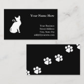 White House Cat Visitekaartje (Voorkant / Achterkant)