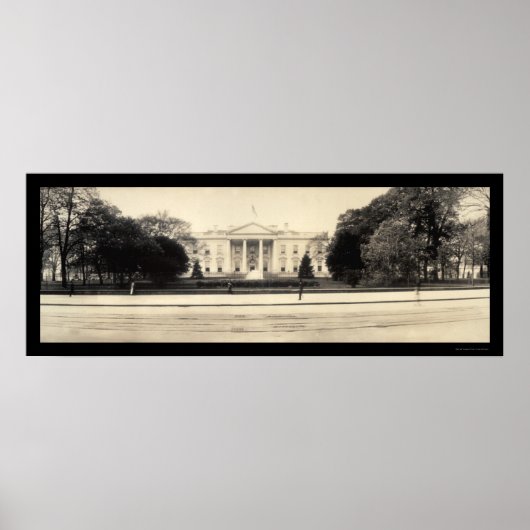 White House DC Foto 1909 Poster (Voorkant)