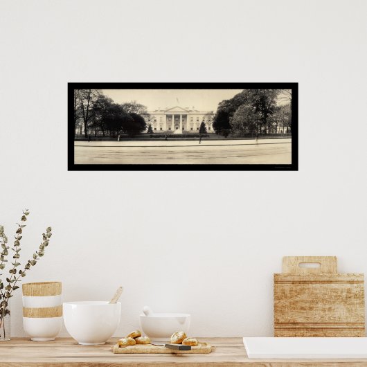 White House DC Foto 1909 Poster (Keuken)