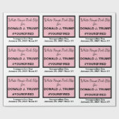 White House Pink Slip for Trump 2020 Verkiezing Cadeaupapier (Vlak)
