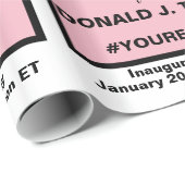 White House Pink Slip for Trump 2020 Verkiezing Cadeaupapier (Rol Hoek)